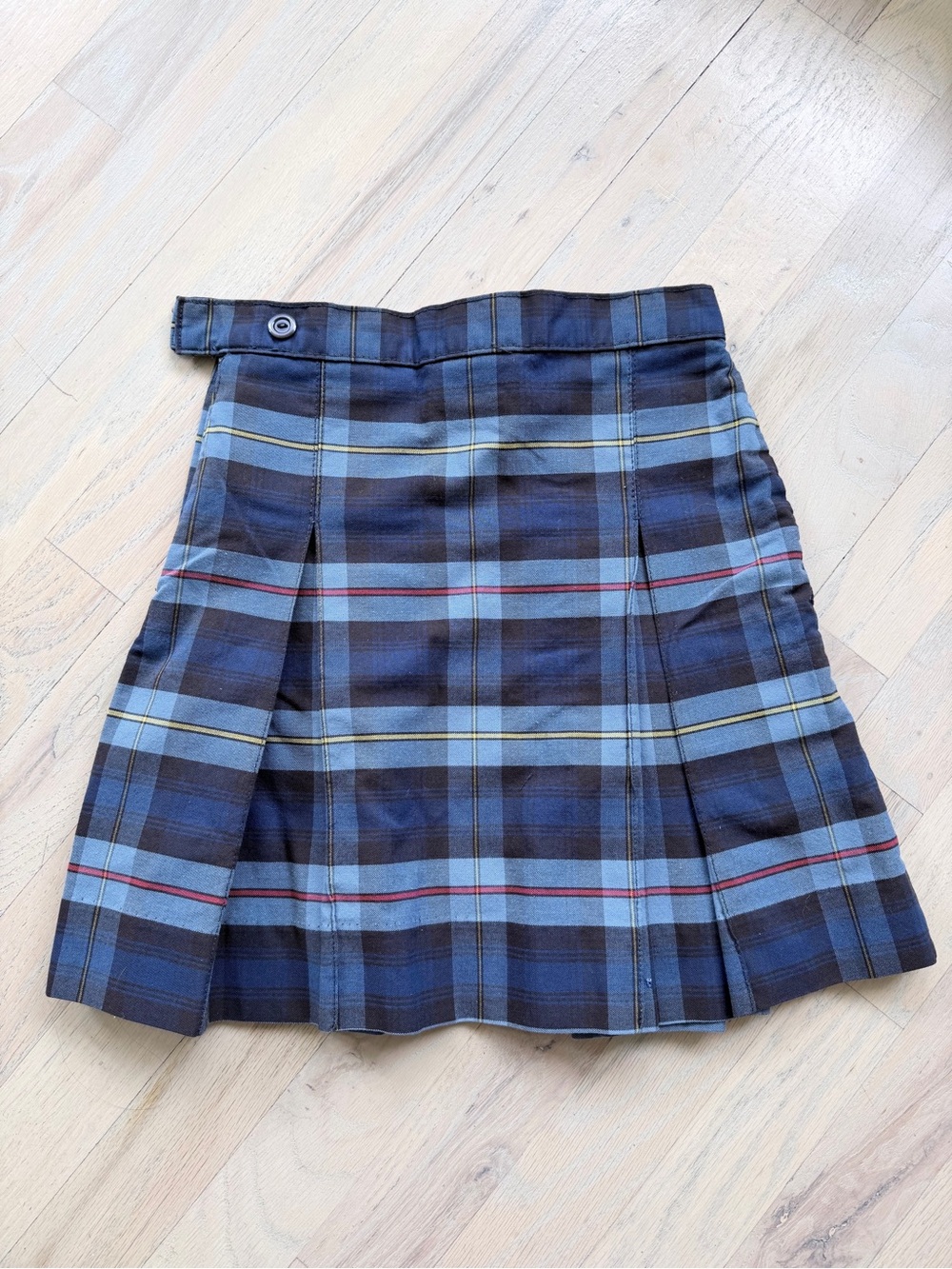 Blue Plaid School Schoolbelles Uniform Shirt